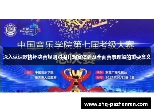 深入认识欧协杯决赛规则对提升观赛体验及全面赛事理解的重要意义